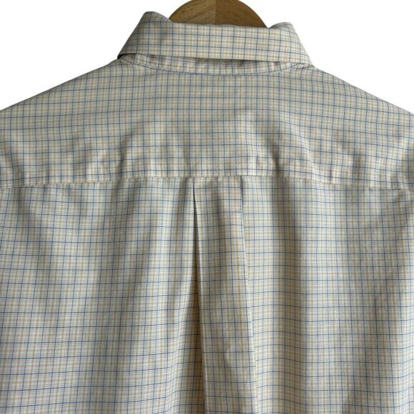 Brooks Brothers Mens Shirt S Yellow Check Button Up Preppy Classic Office Travel - Picture 4 of 11